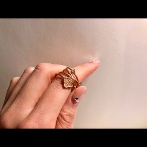 VCA Inspired ring in Rose Gold